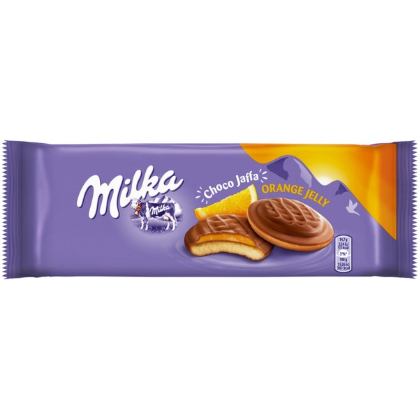 Bolachas Choco Jaffa Laranja Milka 147g