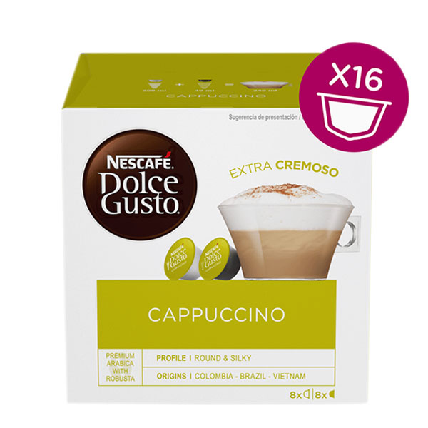 Cápsulas de café Nescafé Dolce Gusto 98492 Cappuccino (16 uds)