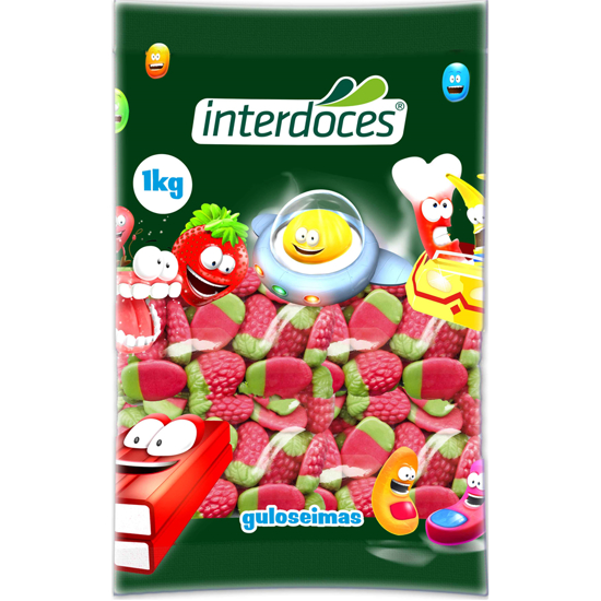 Gomas Morangos Interdoces 1kg