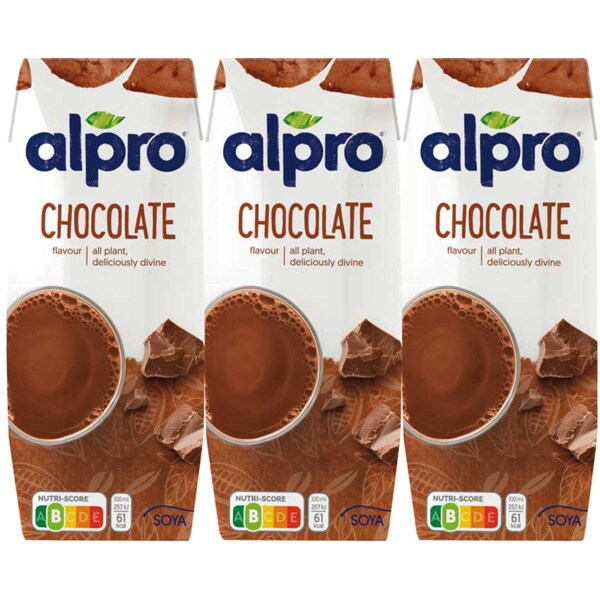 Bebida de Soja com Chocolate Alpro 3x250ml