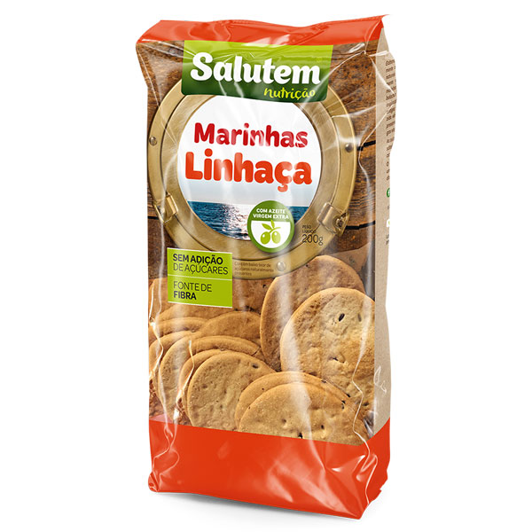 Bolachas Marinhas Linhaça Salutem 200g