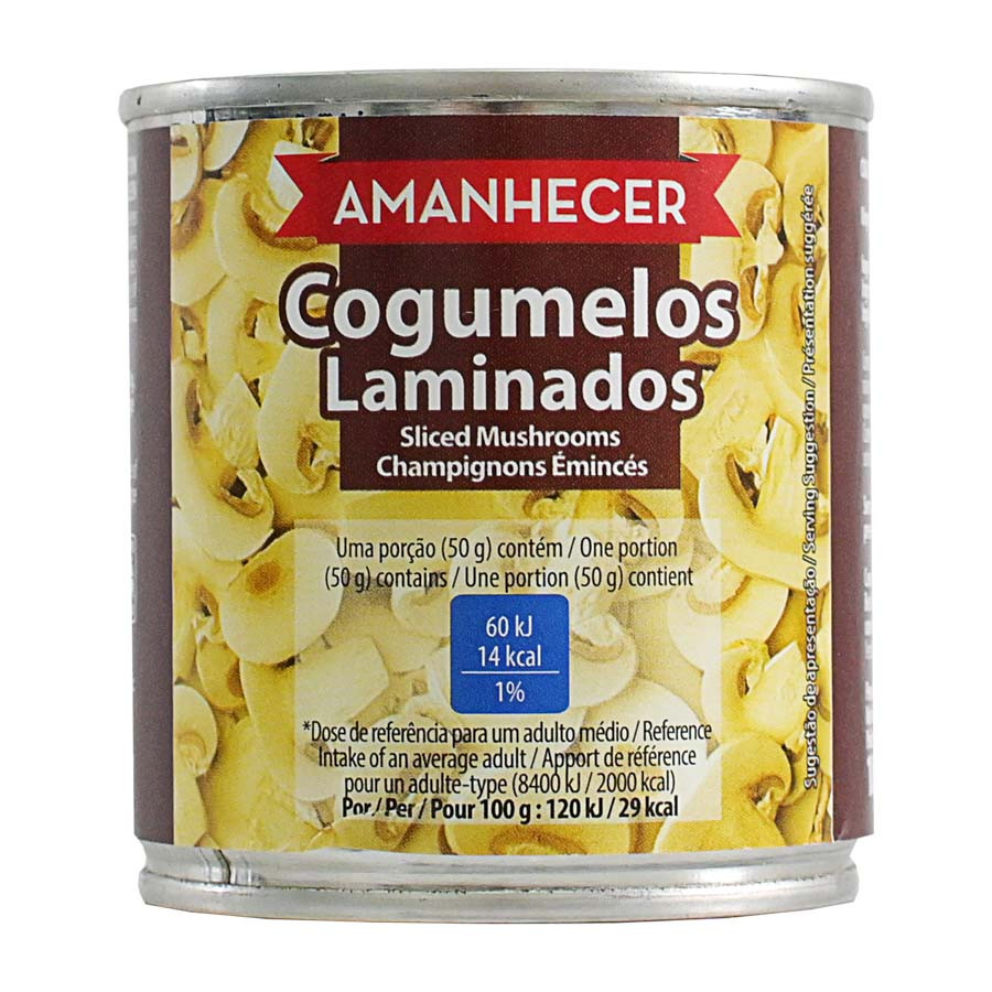 Cogumelos Laminados Amanhecer 3x185g