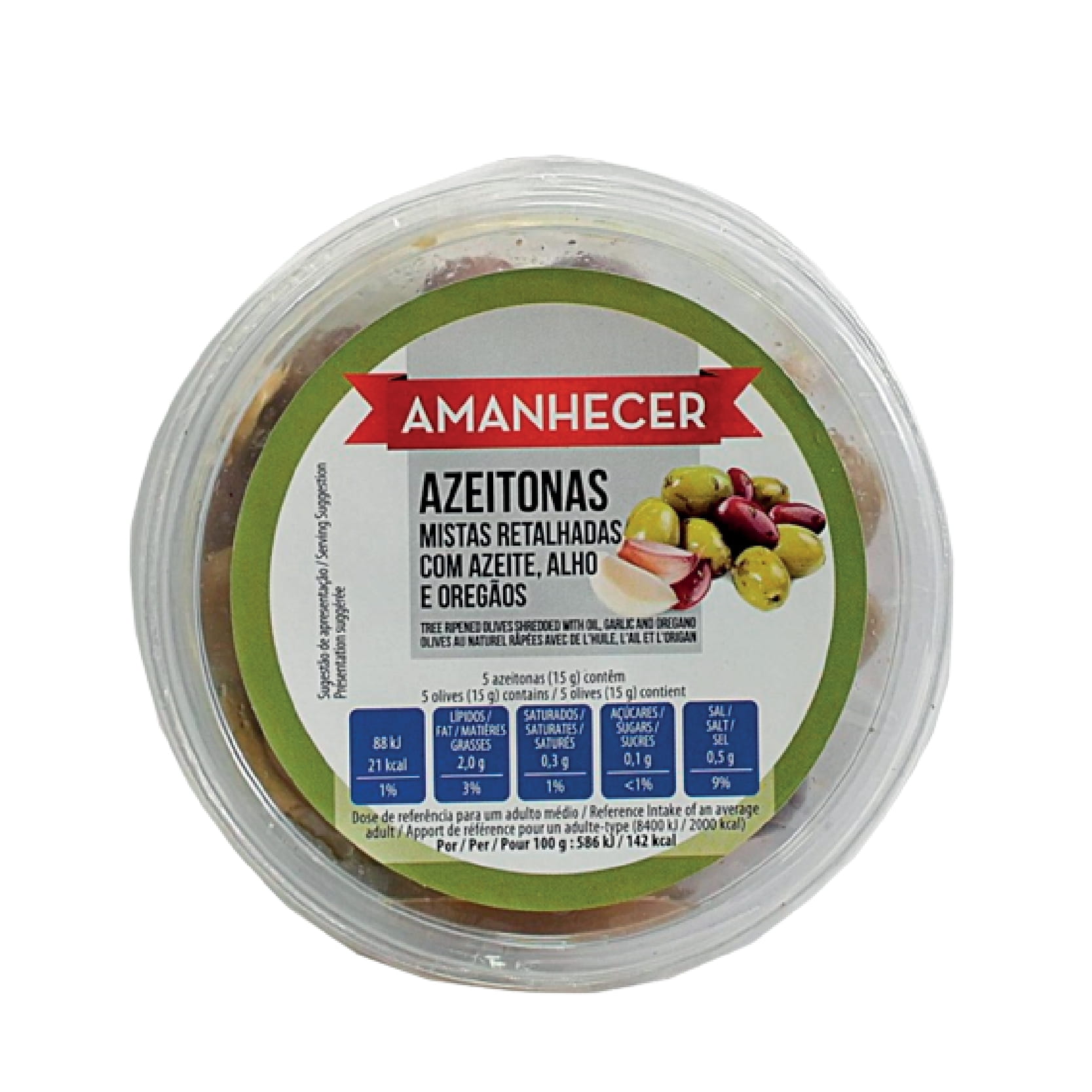 Azeitonas Mistas Temperadas Amanhecer 155g