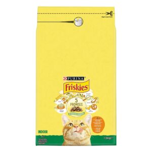 Ração para Gato Frango e Perú 1,5kg Friskies