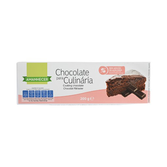 Chocolate Culinária Sem Adição de Açúcares 200g Amanhecer