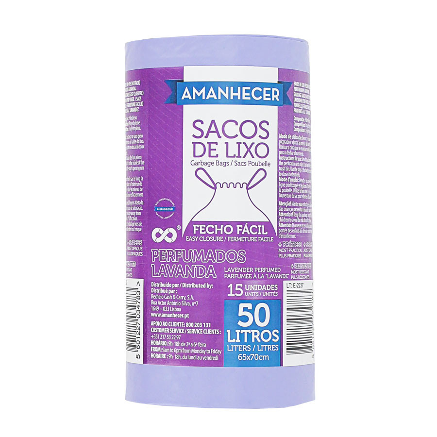 Saco Lixo Perfumado 15un 50L Amanhecer